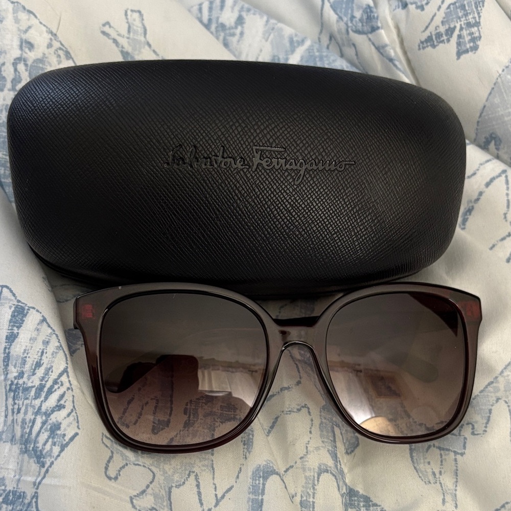 Salvatore Ferragamo Women's Dark Brown Sunglasses